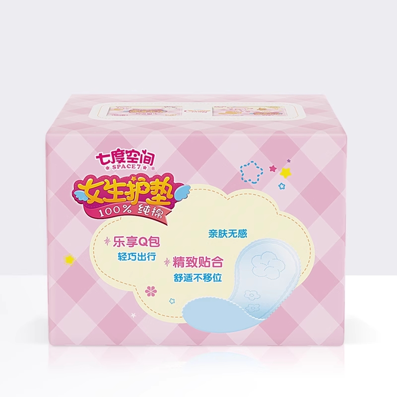QDBN618/BQ6018七度空间女生护垫18片无香